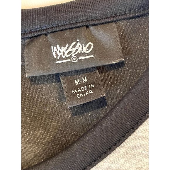 Mossimo Womens Fit & Flare Dress Color Block Crew Neck Gray Black Size Medium - Picture 7 of 7